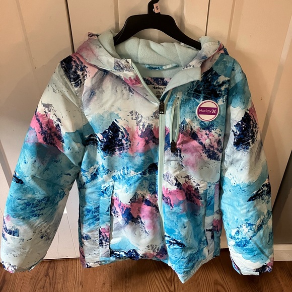 Girls EUC only worn once Hurley snow jacket - Picture 1 of 2